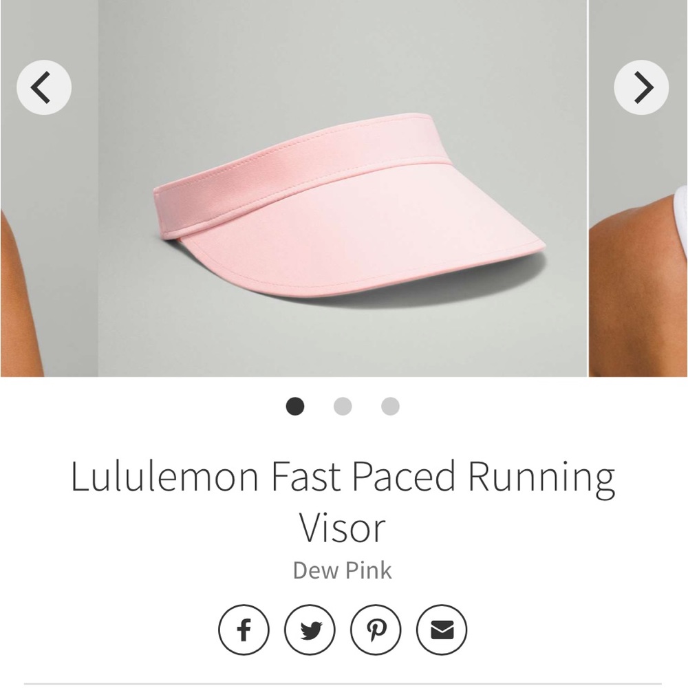 Lululemon fast paced run visor NWT